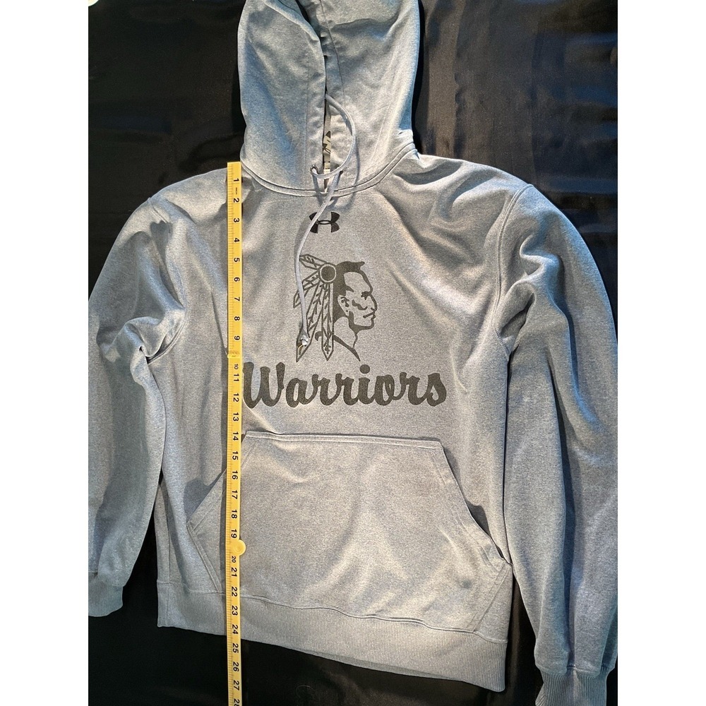 Under Armour Women's Gray Crop Hoodie Size Small W Warrior Logo